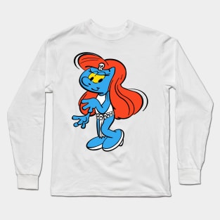 Blue Skinned Shapeshifter Long Sleeve T-Shirt